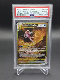 Pokemon Origin Forme Palkia VSTAR Crown Zenith Secret Rare Full Art #GG67 PSA 10 - Image 1