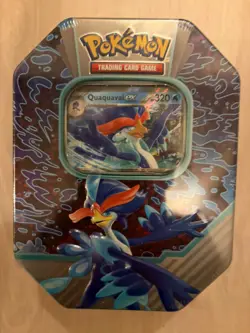 Pokemon TCG Quaquaval Ex Paldea Partners Tin New & Sealed - Image 1
