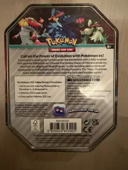 Pokemon TCG Quaquaval Ex Paldea Partners Tin New & Sealed - Image 2