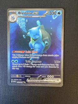 Blastoise ex 200/165 Pokemon 151 Ultra Rare NM Copy B See Photos - Image 2