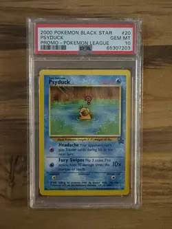 Pokemon League BLACK STAR PSYDUCK PROMO #20 PSA 10 Cert # 65307203 - Image 2