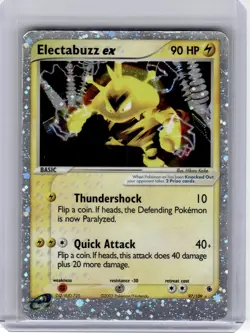 2003 Pokemon—Electabuzz EX #97 Ruby & Sapphire—Rare Holo [Damage] - Image 1