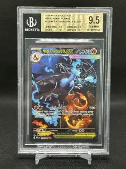 MEGA CHARIZARD X BGS 9.5 2025 POKEMON PHANTASMAL FLAMES PFL EN #125/094 EX SIR - Image 1