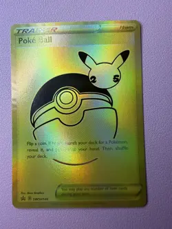 Pokemon Poke Ball SWSH146 Celebrations Promo Gold Ultra Premium - Image 1
