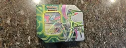 (3)Pokemon Scarlet & Violet Pokemon TCG Tin Iron Leaves ex SEALED NEW - Image 3