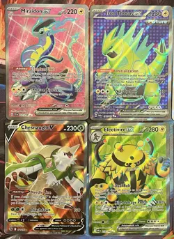 Pokemon Ultra Rare Lot x8 Full Art Miraidon ex Iron Thorns ex Scarlet Violet NM - Image 3
