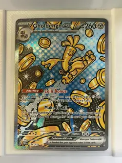 Gholdengo ex Special Illustration Rare 164/131 Pokemon Prismatic Evolutions SIR - Image 1
