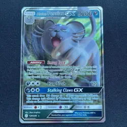 Alolan Persian GX 129/236 - Sun & Moon Cosmic Eclipse - Pokemon TCG - Image 1