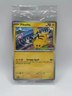Pokemon Pikachu #190 SV: Scarlet & Violet Promo 2024 World Champion Sealed - Image 1
