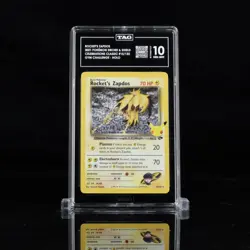 Rocket's Zapdos 2021 Pokemon SWSH Celebrations Classic Holo TAG 10 GEM MINT - Image 1