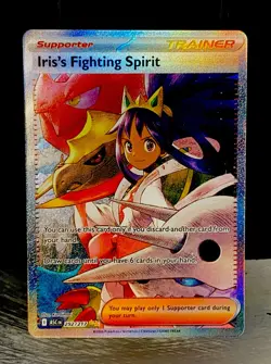 IRIS’S FIGHTING SPIRIT 292 / 217 SIR POKEMON ASCENDED HEROES🔥PACK FRESH-CLEAN - Image 1
