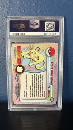 2000 Topps Chrome Pokemon Persian #53 PSA 10 GEM MINT - Image 2