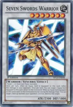 1x (EX) Seven Swords Warrior - SP13-EN048 - Common - Unlimited Edition YuGiOh - Image 1