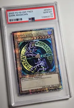 2023 YU-GI-OH! DUELING HEROES Dark Magician TN23-EN001 QCR PSA 10 - Image 2