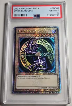 2023 YU-GI-OH! DUELING HEROES Dark Magician TN23-EN001 QCR PSA 10 - Image 4