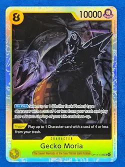 Gecko Moria OP14-104 SR | NM | The Azure Sea's Seven | One Piece TCG | English - Image 1