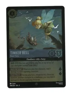 Tinker Bell - Giant Fairy 188/204 Fabled Super Rare Cold Foil NM Disney Lorcana - Image 1