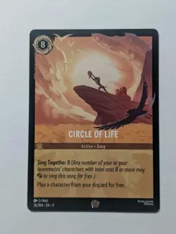 Disney Lorcana TCG - Circle of Life 26/204 Legendary (NON-FOIL) - Fabled - NM - Image 1