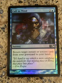 Call to Mind 47 Core Set 2011 (M11) FOIL MTG TCG CARD NM - Image 1
