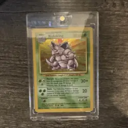 Pokemon Nidoking Base Set Holo Rare 11/102 Wizards 1999 English Card - Image 1