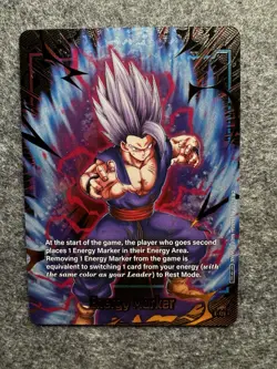 dragon ball super card game gohan energy marker E-128 GOLD - Image 1