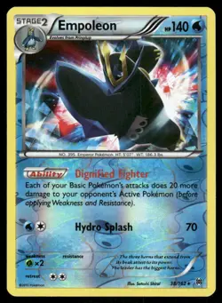 Pokemon Cards Empoleon 38/162 Reverse Holo BREAKthrough XY NM - Image 1