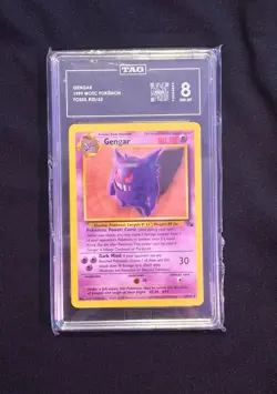 TAG GRADED Vintage GENGAR Pokemon Card - Fossil Gengar #20/62 - Image 1