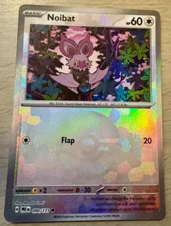 Pokemon TCG Noibat 090/131 Prismatic Evolutions Pokeball Reverse Holo Card - Image 1