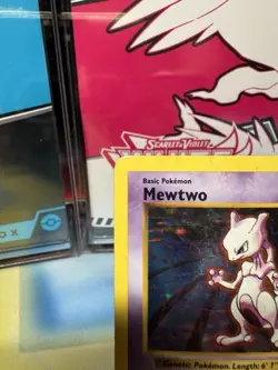 Pokemon Mewtwo Base Set (Shadowless) Holo Rare 10/102 60HP Psychic Card - Image 2