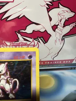 Pokemon Mewtwo Base Set (Shadowless) Holo Rare 10/102 60HP Psychic Card - Image 3