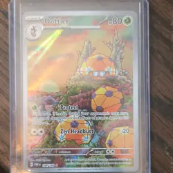 Pokemon Dottler 184/182 SV04 Paradox Rift Illustration Rare Full Art Holo Card - Image 1