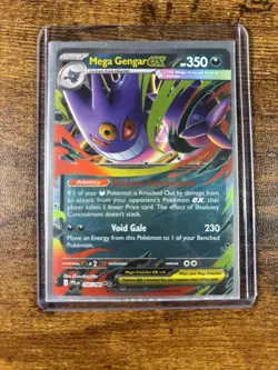 Mega Gengar ex (Phantasmal Flames 56/94) double rare Pokemon TCG card - Image 1
