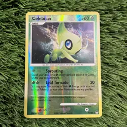 Celebi LV.39 7/123 Rare Reverse Holo Pokemon Card LP - Image 1