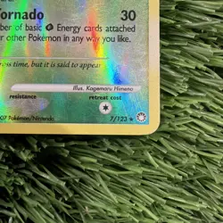 Celebi LV.39 7/123 Rare Reverse Holo Pokemon Card LP - Image 2