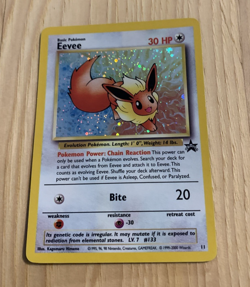 Eevee #11 Black Star Promo (LP) Pokemon Card WOTC 2000 - Image 1