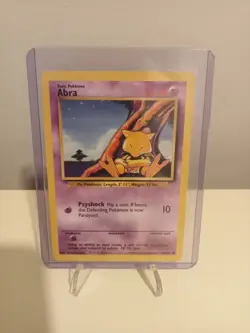 Abra 43/102 Pokemon Base Set Vintage TCG Card - Image 1