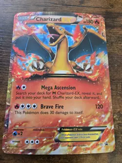 Charizard EX Holo Ultra Rare - Black Star Promo XY17 - Pokemon Card Free Ship - Image 1
