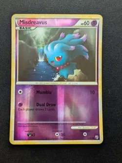 M/NM Pokemon Misdreavus Reverse Holo Card 57/90 Undaunted - Image 1