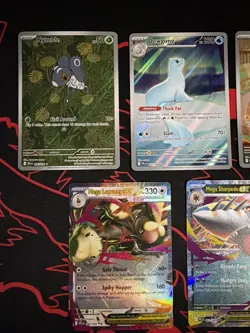 Lot Of 12 Pokemon Cards From Phantasmal Flames Full Art And Ex All Pack Fresh NM - Image 2