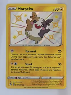 Pokemon TCG Card Morpeko SV044/SV122 Shining Fates Shiny Rare - NM - Image 1
