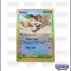 Nuzleaf 48/100 EX Sandstorm Reverse Holo Uncommon LP Pokemon WOTC Vintage Card - Image 1