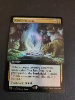 MTG Can't Stay Away Extended Art FOIL - Innistrad: Midnight Hunt #368 NM - Image 1