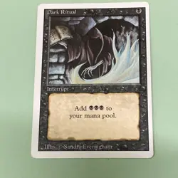 Dark Ritual Revised Edition Regular MTG TCG CARD LP - Image 1