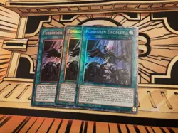 Forbidden Droplet RA01-EN064 1st Euro Print PCR NM Yugioh Card x3 - Image 1