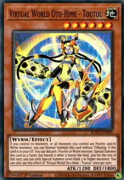 Virtual World Oto-Hime - Toutou - BLVO-EN099 - Super Rare - 1st Edition - Lightl - Image 1