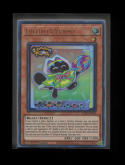 Lollipo Yummy Ultra Rare NM 1st Edition JUSH-EN01 Yugioh - Image 1