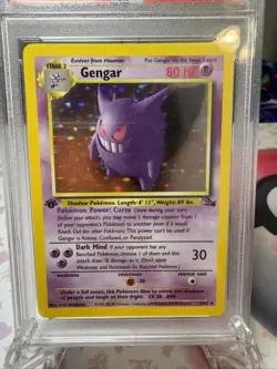 Pokemon Gengar Holo Rare 1st Edition 5/62 Fossil 1999 PSA 9 Mint Graded Card - Image 5