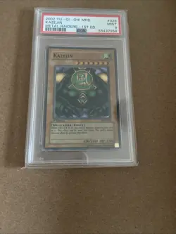 PSA 9 Yu-Gi-Oh! Kazejin 1st Edition MRD-026 2002 Yugioh Card Spellcaster - Image 1
