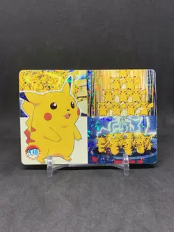Pokemon Pocket Monsters Vintage Vending Prism Sticker Card #330 Pikachu Holo - Image 1