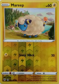 055/189 MAREEP REVERSE HOLO DARKNESS ABLAZE POKEMON CARD - Image 1